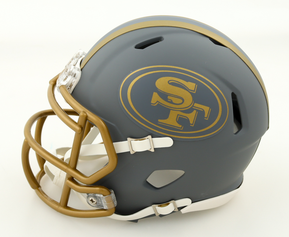 Brock Purdy Signed 49ers Slate Alternate Speed Mini Helmet (Fanatics) at PristineAuction.com Brock Purdy Signed 49ers Slate Alternate Speed Mini Helmet (Fanatics) at PristineAuction.com