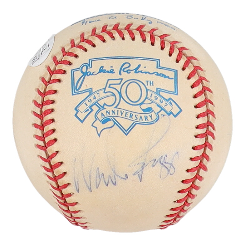 Wade Boggs Signed OAL Jackie Robinson 50th Anniversary Logo Baseball (JSA) at PristineAuction.com Wade Boggs Signed OAL Jackie Robinson 50th Anniversary Logo Baseball (JSA) at PristineAuction.com