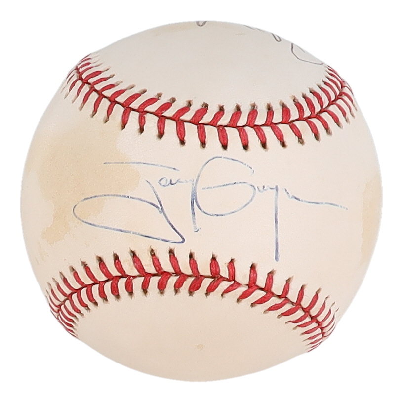 Tony Gwynn & Rickey Henderson Signed ONL Baseball (JSA) at PristineAuction.com Tony Gwynn & Rickey Henderson Signed ONL Baseball (JSA) at PristineAuction.com