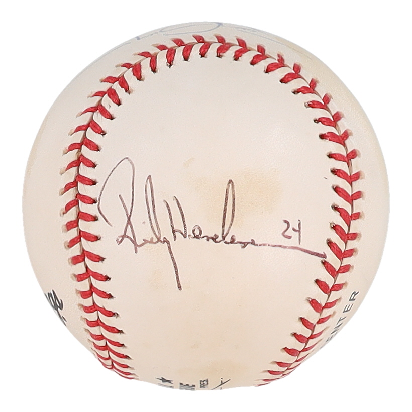 Tony Gwynn & Rickey Henderson Signed ONL Baseball (JSA) at PristineAuction.com Tony Gwynn & Rickey Henderson Signed ONL Baseball (JSA) at PristineAuction.com