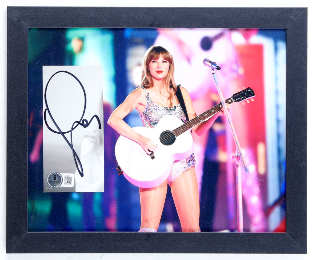 Taylor Swift Signed "The Eras Tour" Custom Framed Cut Display (Beckett) at PristineAuction.com Taylor Swift Signed "The Eras Tour" Custom Framed Cut Display (Beckett) at PristineAuction.com