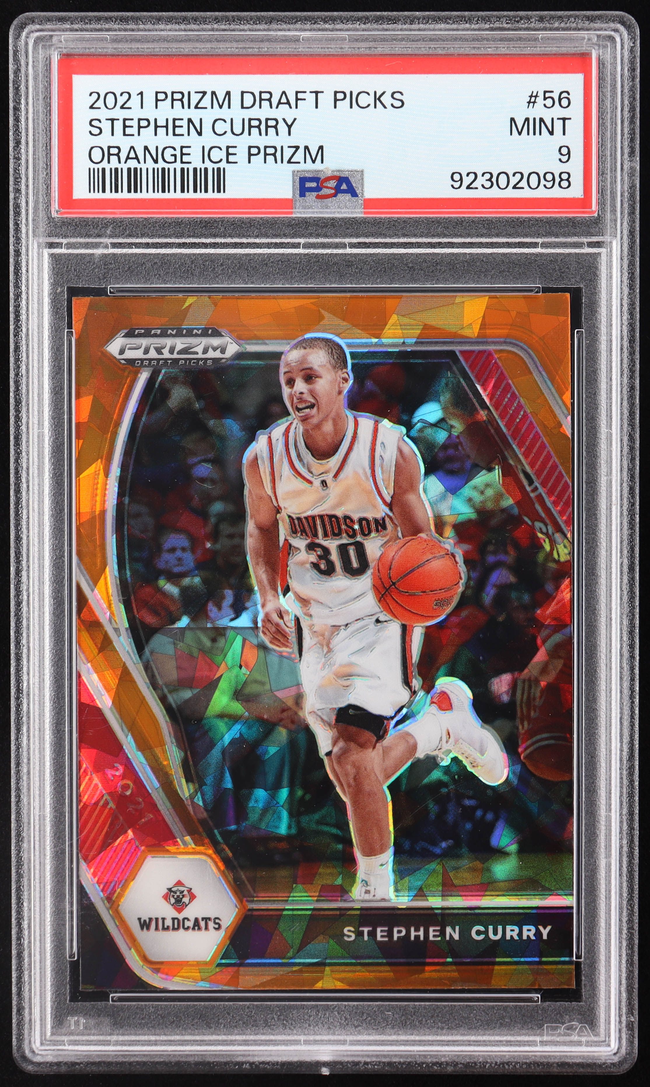 Stephen Curry 2021-22 Panini Prizm Draft Picks Prizms Orange Ice #56 (PSA 9) at PristineAuction.com Stephen Curry 2021-22 Panini Prizm Draft Picks Prizms Orange Ice #56 (PSA 9) at PristineAuction.com