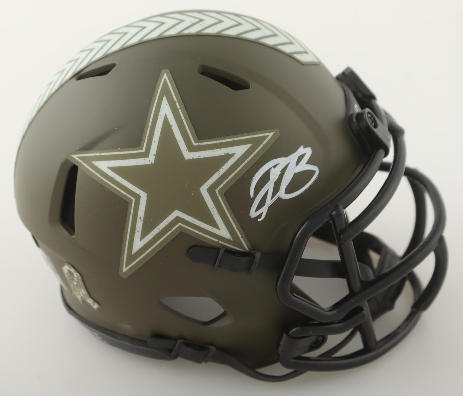 DaRon Bland Signed Cowboys Salute To Service Alternate Speed Mini Helmet (Beckett) at PristineAuction.com DaRon Bland Signed Cowboys Salute To Service Alternate Speed Mini Helmet (Beckett) at PristineAuction.com