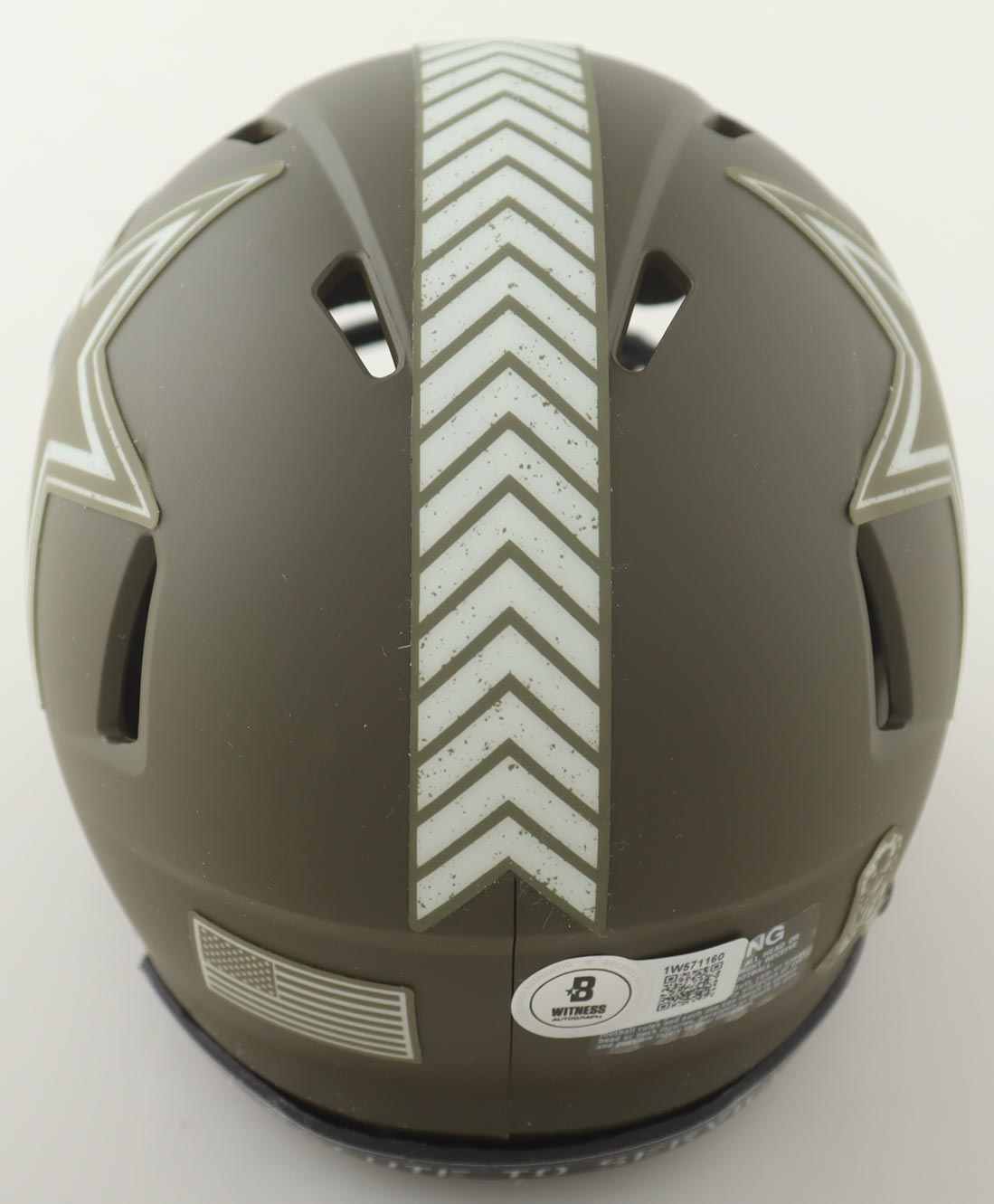 DaRon Bland Signed Cowboys Salute To Service Alternate Speed Mini Helmet (Beckett) at PristineAuction.com DaRon Bland Signed Cowboys Salute To Service Alternate Speed Mini Helmet (Beckett) at PristineAuction.com