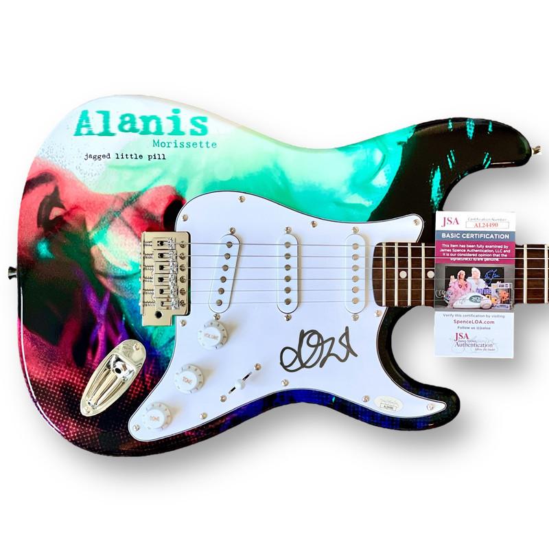 Alanis Morissette Signed 39" Electric Guitar (JSA) at PristineAuction.com Alanis Morissette Signed 39" Electric Guitar (JSA) at PristineAuction.com