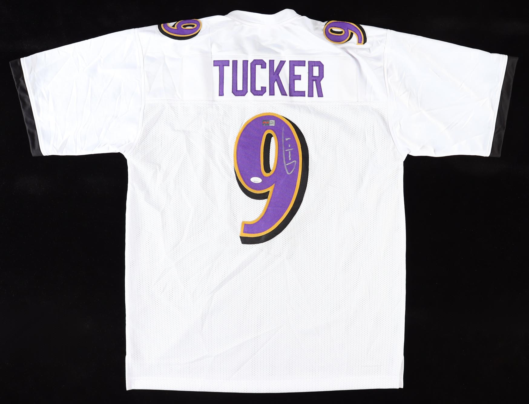 Justin Tucker Signed Jersey (JSA & PIA) at PristineAuction.com Justin Tucker Signed Jersey (JSA & PIA) at PristineAuction.com