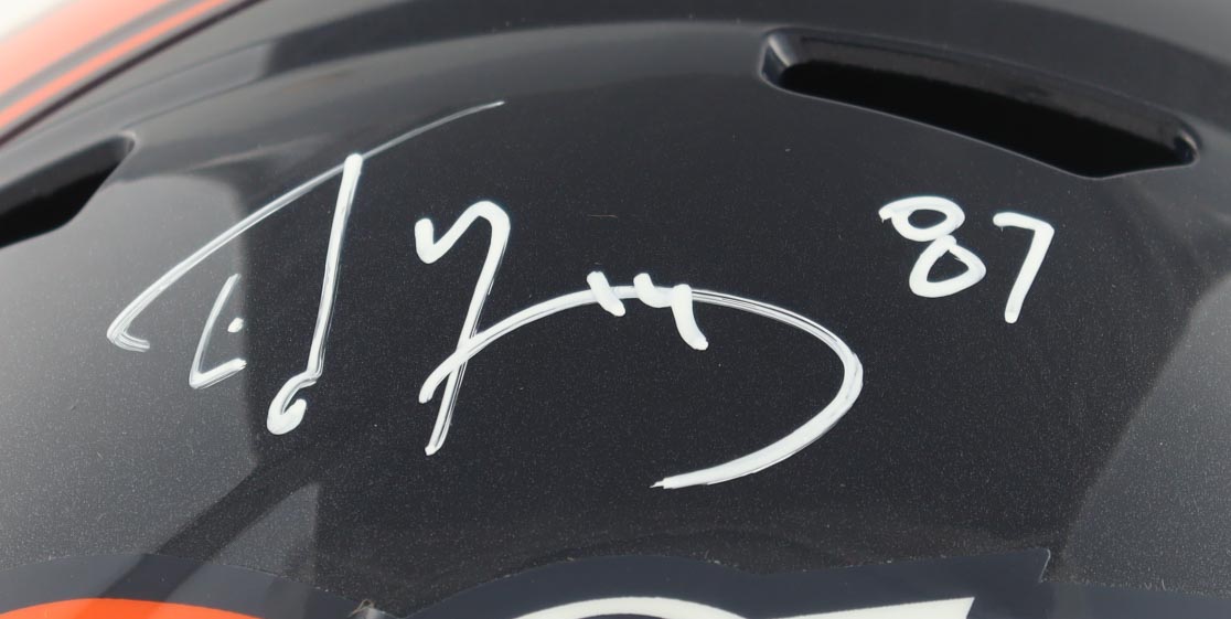 Ed McCaffrey Signed Broncos Full-Size Speed Helmet (Beckett) at PristineAuction.com Ed McCaffrey Signed Broncos Full-Size Speed Helmet (Beckett) at PristineAuction.com