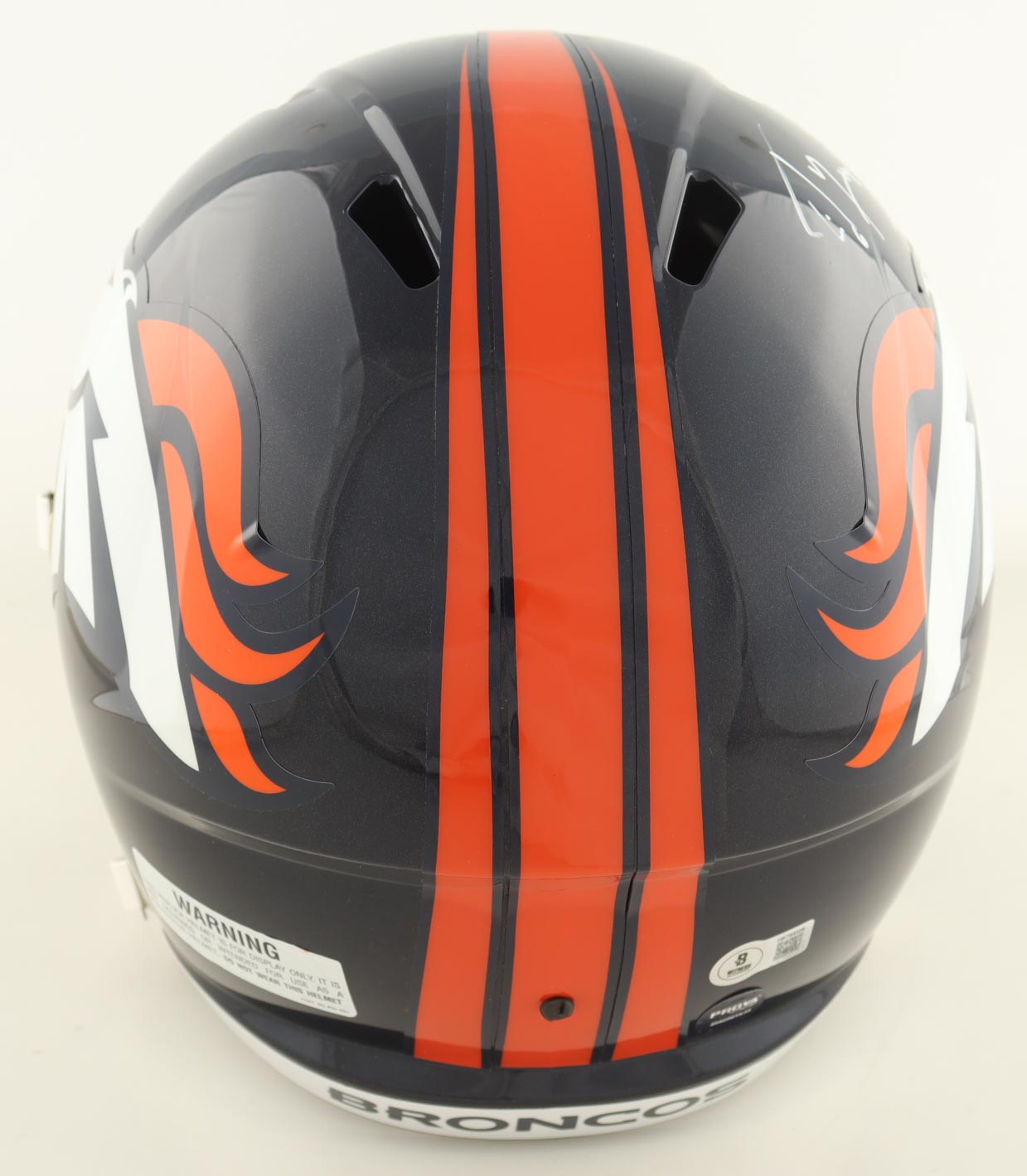 Ed McCaffrey Signed Broncos Full-Size Speed Helmet (Beckett) at PristineAuction.com Ed McCaffrey Signed Broncos Full-Size Speed Helmet (Beckett) at PristineAuction.com