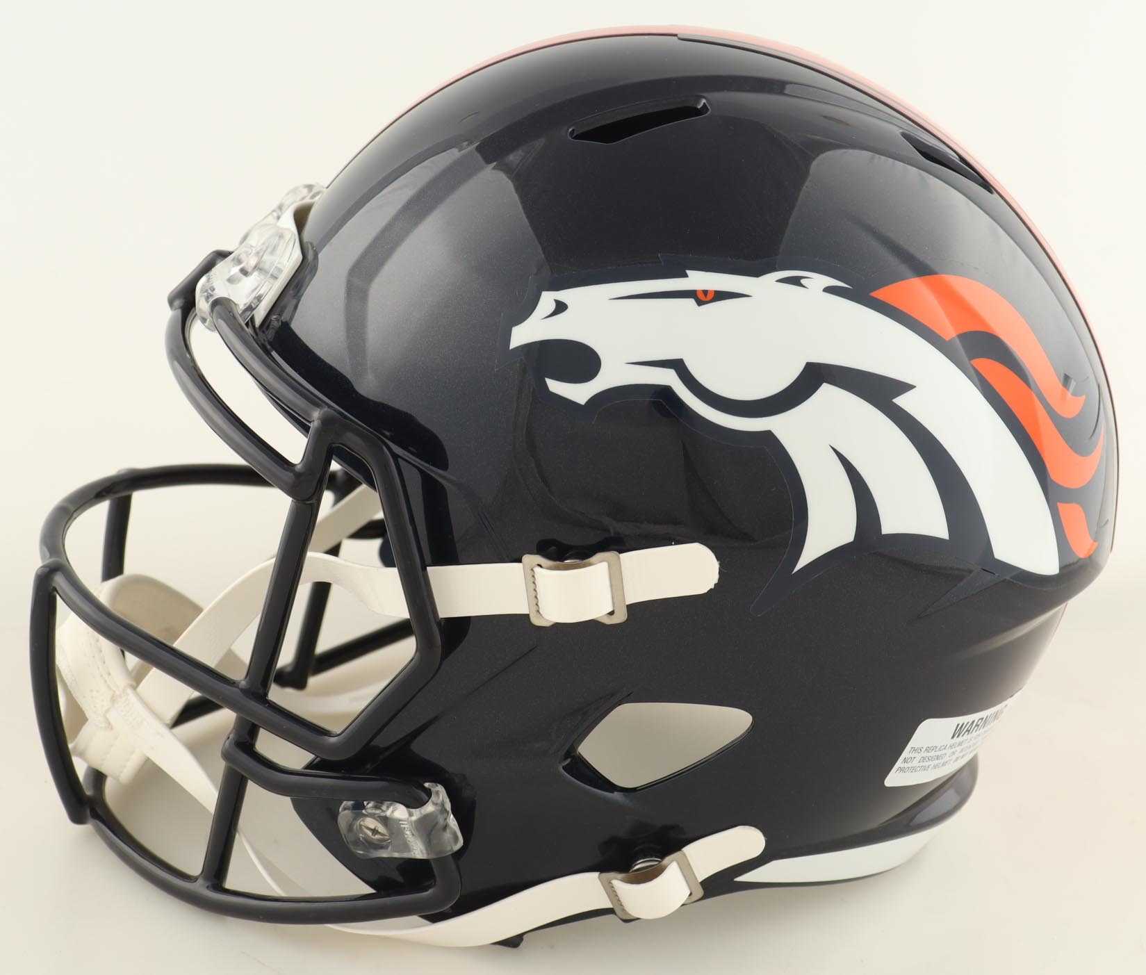 Ed McCaffrey Signed Broncos Full-Size Speed Helmet (Beckett) at PristineAuction.com Ed McCaffrey Signed Broncos Full-Size Speed Helmet (Beckett) at PristineAuction.com