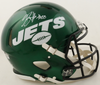 Breece Hall Signed Jets Full-Size Authentic On-Field Speed Helmet (Fanatics) at PristineAuction.com