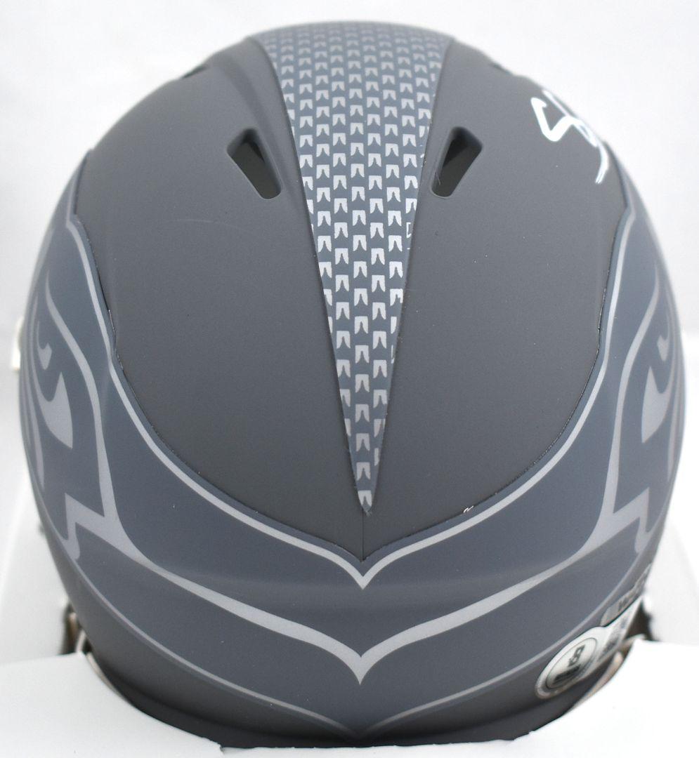 Shaun Alexander Signed Seahawks Slate Alternate Speed Mini Helmet (Beckett) at PristineAuction.com Shaun Alexander Signed Seahawks Slate Alternate Speed Mini Helmet (Beckett) at PristineAuction.com