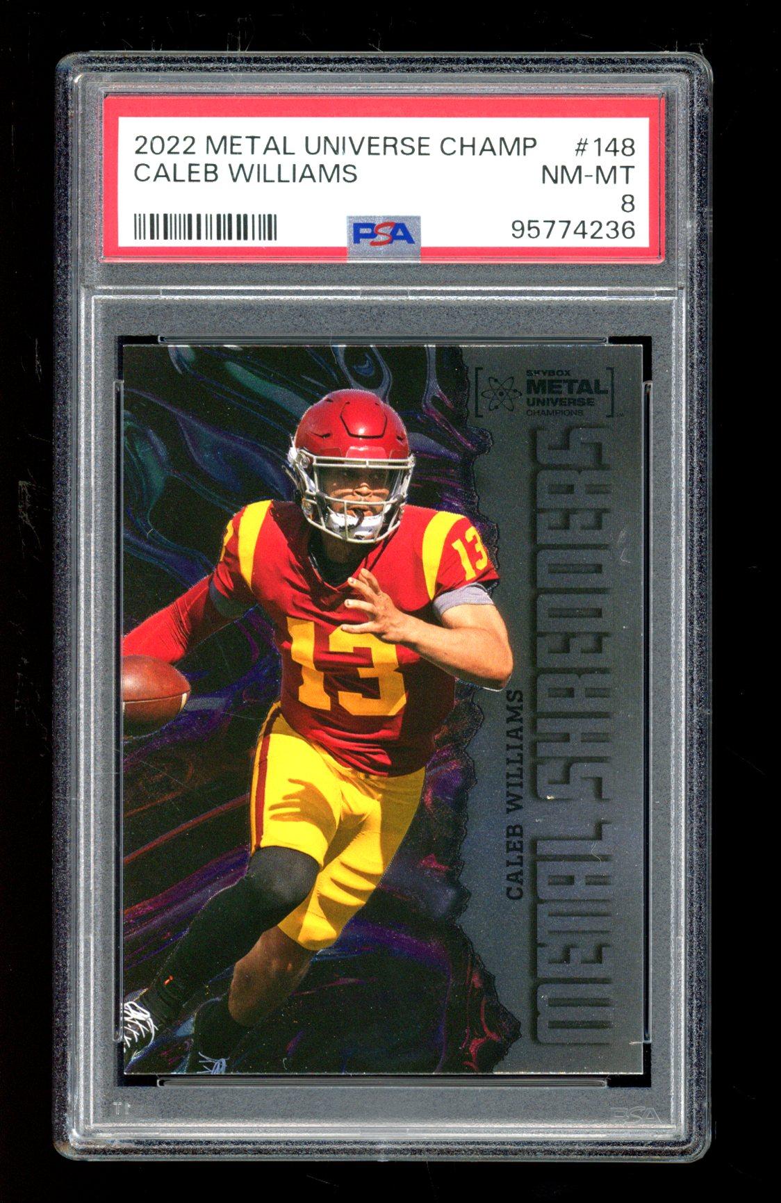 Caleb Williams 2022 Metal Universe Champs #148 (PSA 8) at PristineAuction.com Caleb Williams 2022 Metal Universe Champs #148 (PSA 8) at PristineAuction.com