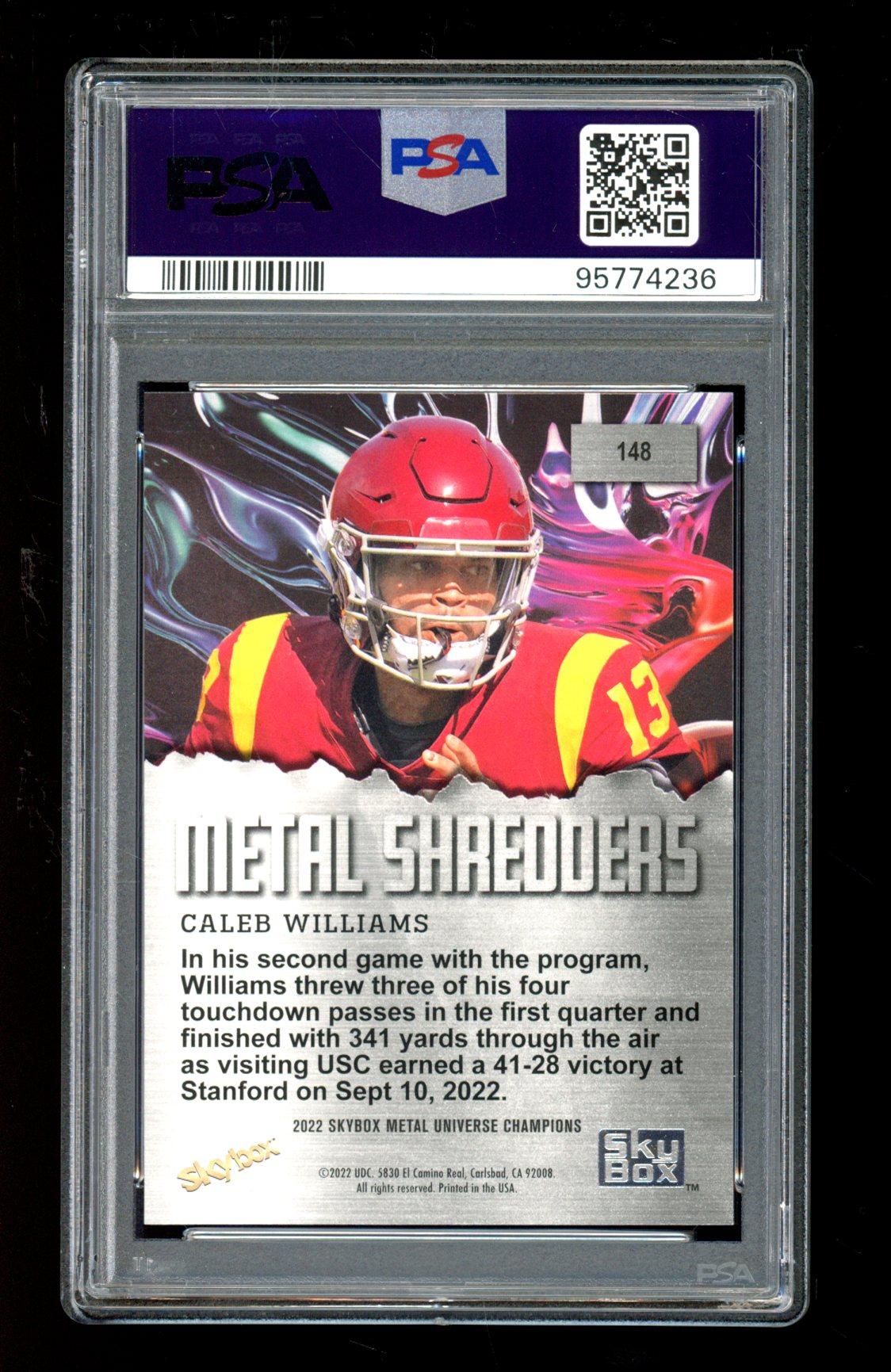 Caleb Williams 2022 Metal Universe Champs #148 (PSA 8) at PristineAuction.com Caleb Williams 2022 Metal Universe Champs #148 (PSA 8) at PristineAuction.com