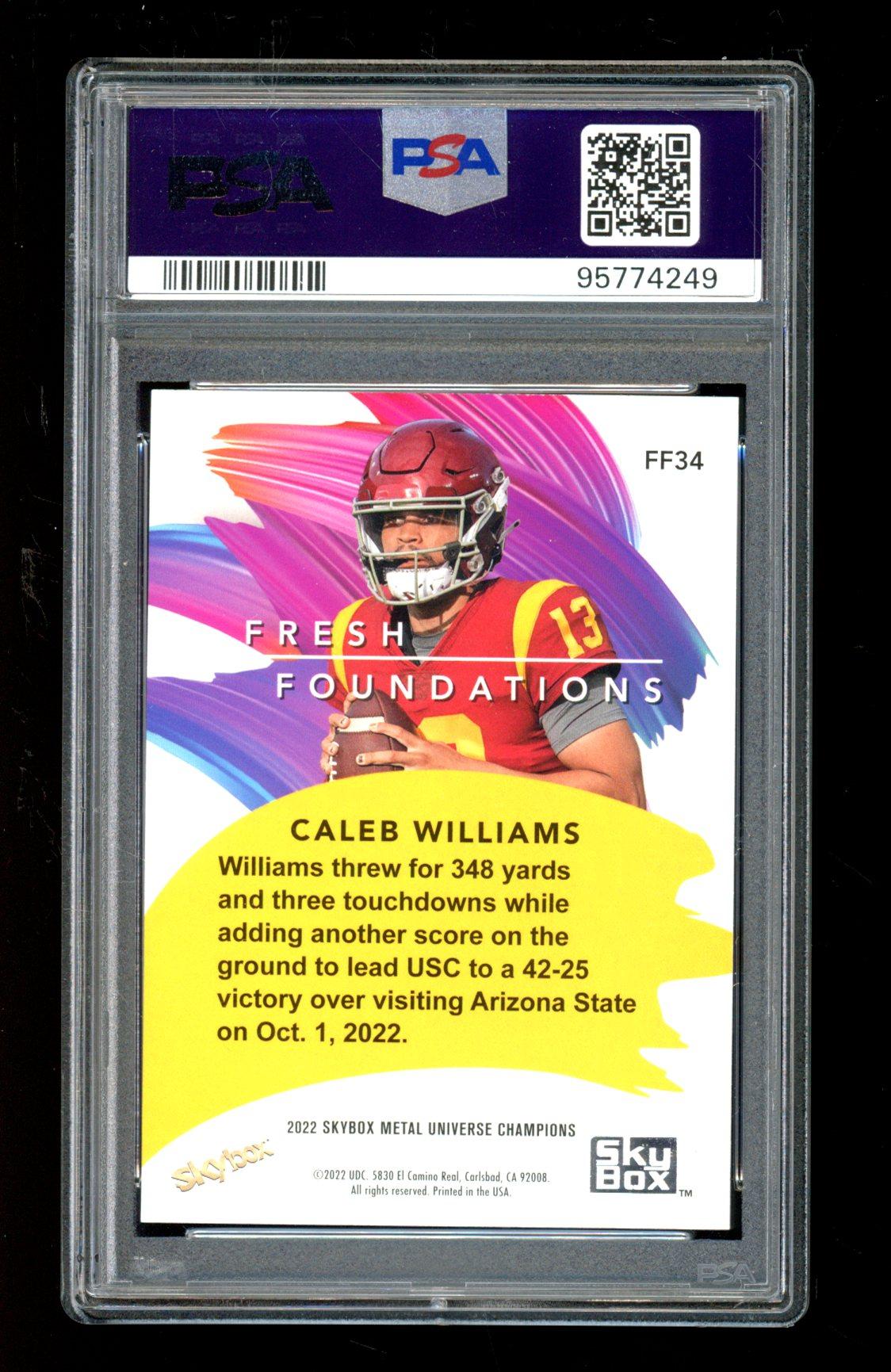 Caleb Williams 2022 Metal Universe #FF34 (PSA 9) at PristineAuction.com Caleb Williams 2022 Metal Universe #FF34 (PSA 9) at PristineAuction.com