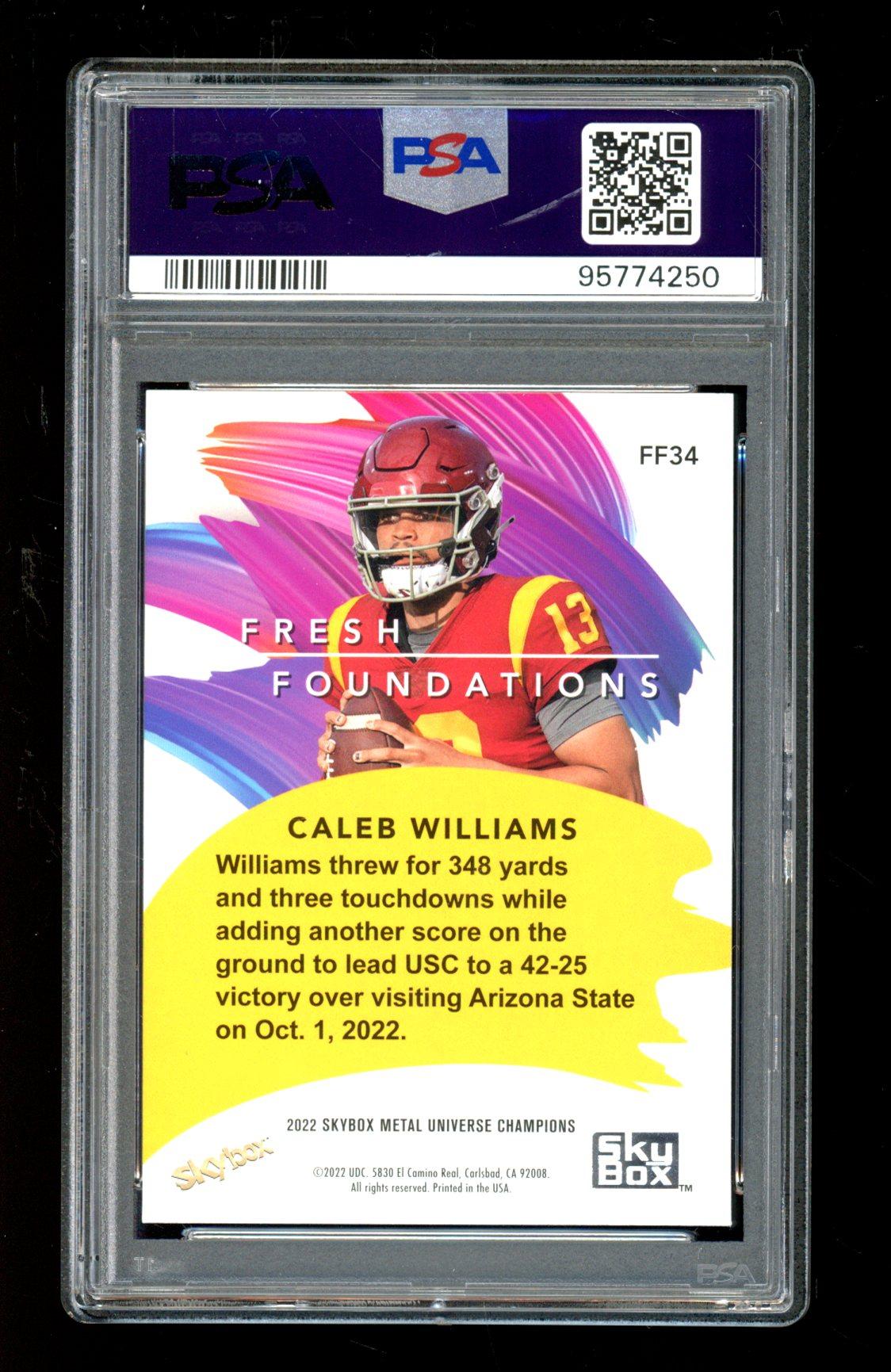 Caleb Williams 2022 Metal Universe #FF34 (PSA 9) at PristineAuction.com Caleb Williams 2022 Metal Universe #FF34 (PSA 9) at PristineAuction.com