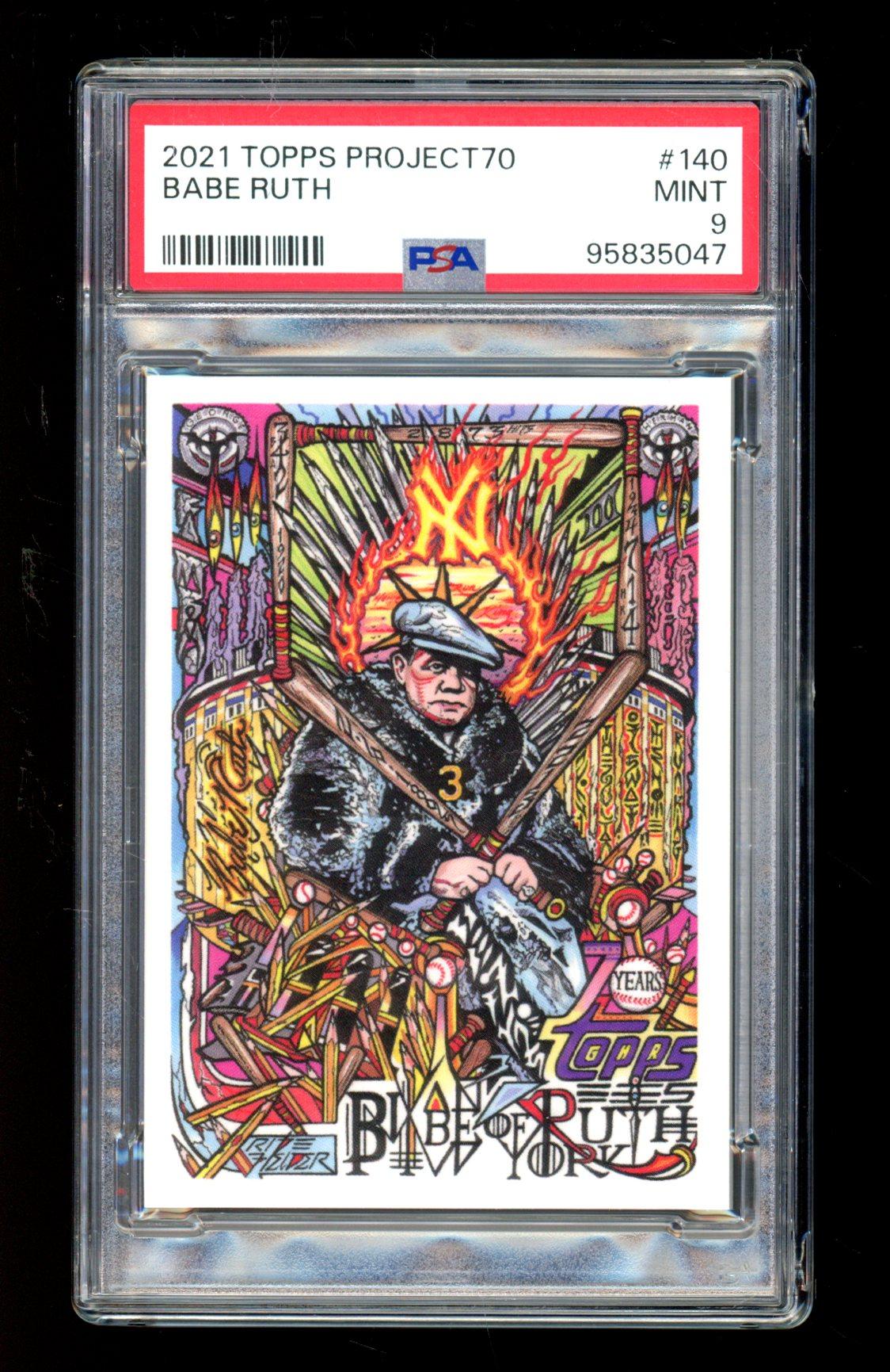 Babe Ruth 2021 Topps Project 70 #140 (PSA 9) at PristineAuction.com Babe Ruth 2021 Topps Project 70 #140 (PSA 9) at PristineAuction.com