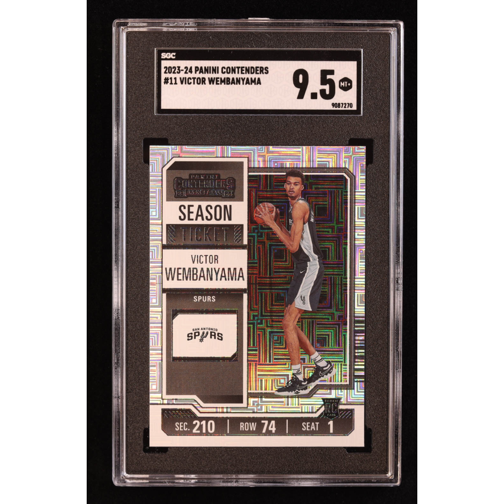 Victor Wembanyama 2023-24 Panini Contenders #11 RC (SGC 9.5) at PristineAuction.com