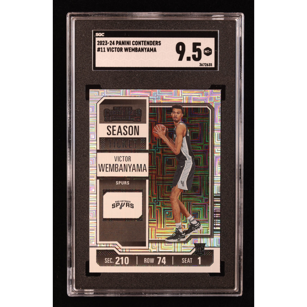 Victor Wembanyama 2023-24 Panini Contenders #11 RC (SGC 9.5) at PristineAuction.com