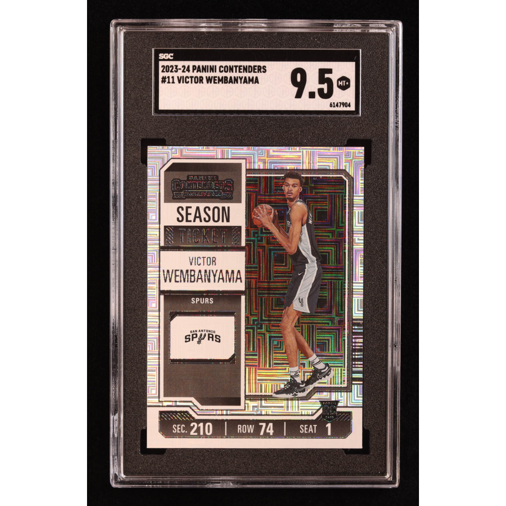 Victor Wembanyama 2023-24 Panini Contenders #11 RC (SGC 9.5) at PristineAuction.com