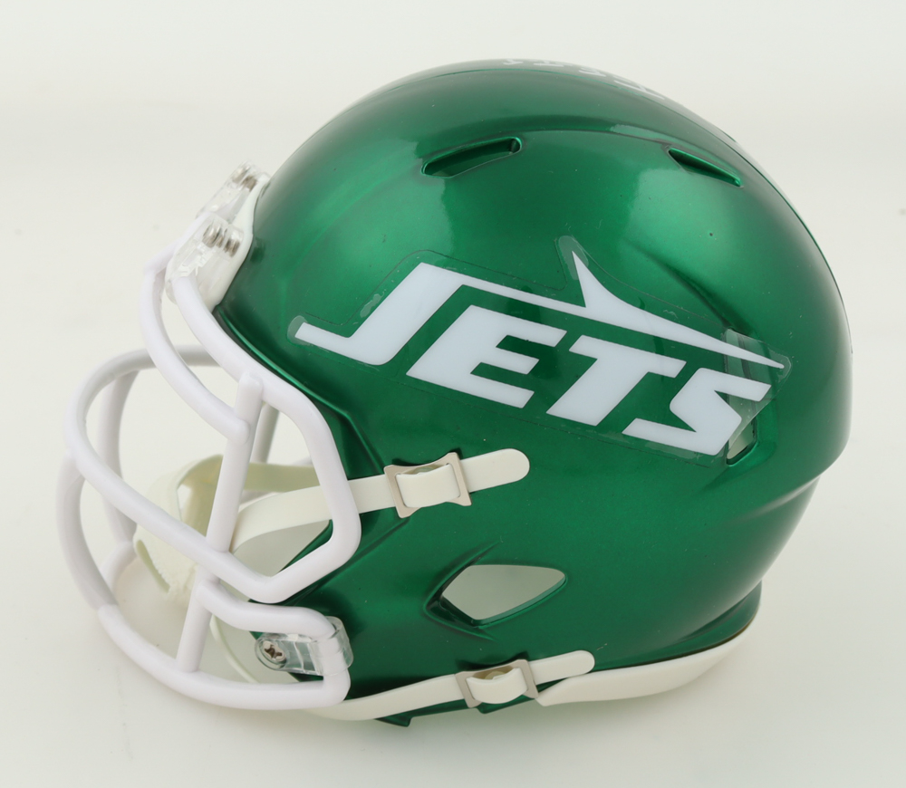 Tyler Conklin Signed Jets Speed Mini Helmet Inscribed "J-E-T-S" (JSA) at PristineAuction.com Tyler Conklin Signed Jets Speed Mini Helmet Inscribed "J-E-T-S" (JSA) at PristineAuction.com