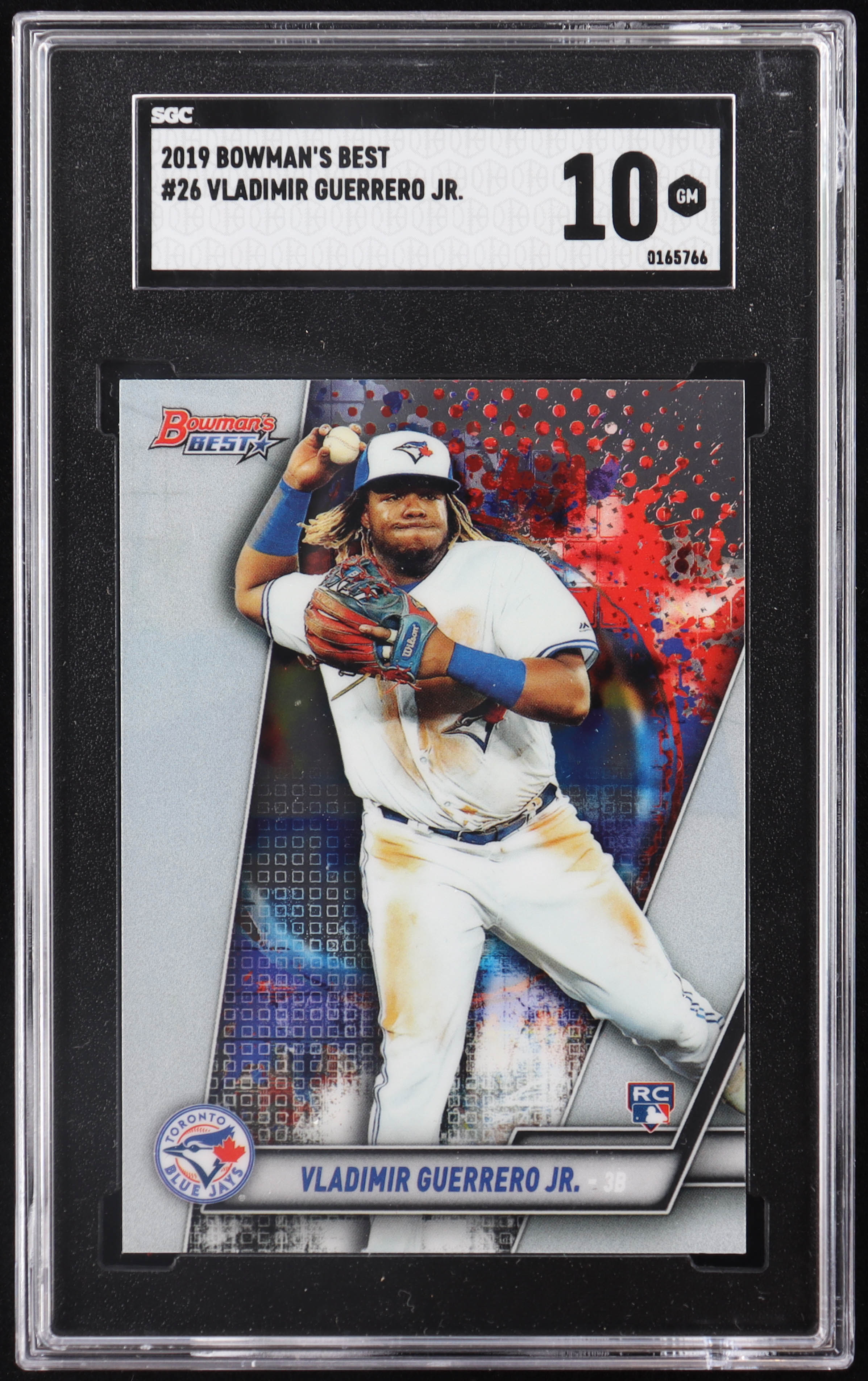 Vladimir Guerrero Jr. 2019 Bowman's Best #26 RC (SGC 10) at PristineAuction.com Vladimir Guerrero Jr. 2019 Bowman's Best #26 RC (SGC 10) at PristineAuction.com