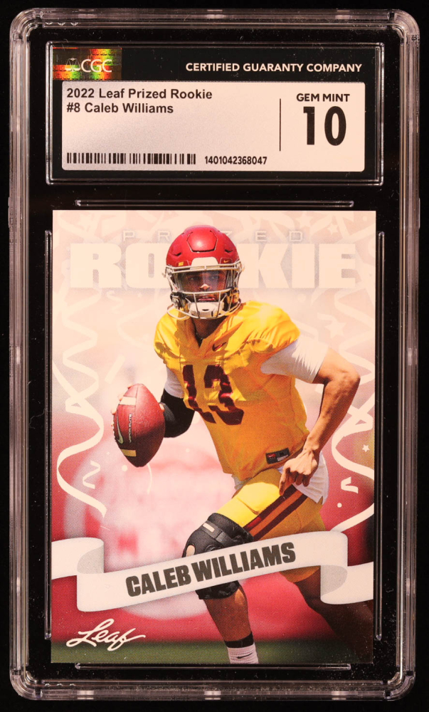 Caleb Williams 2022 Leaf Special Release Prized Rookie #8 RC (CGC 10 ...