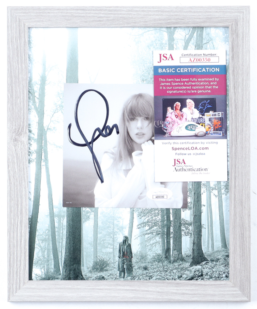 Signed Insert Cd Taylor Swift Signed Custom Framed CD Album Insert Display (JSA ...