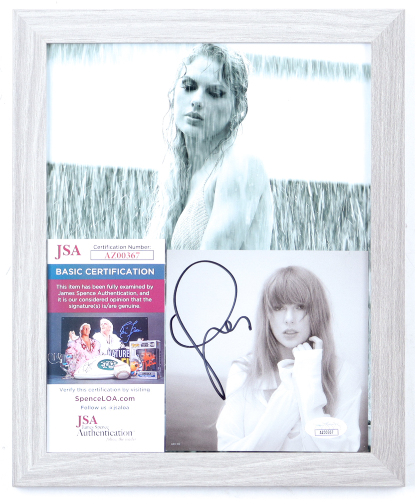 Taylor Swift Signed Custom Framed CD Album Insert Display (JSA) at PristineAuction.com Taylor Swift Signed Custom Framed CD Album Insert Display (JSA) at PristineAuction.com
