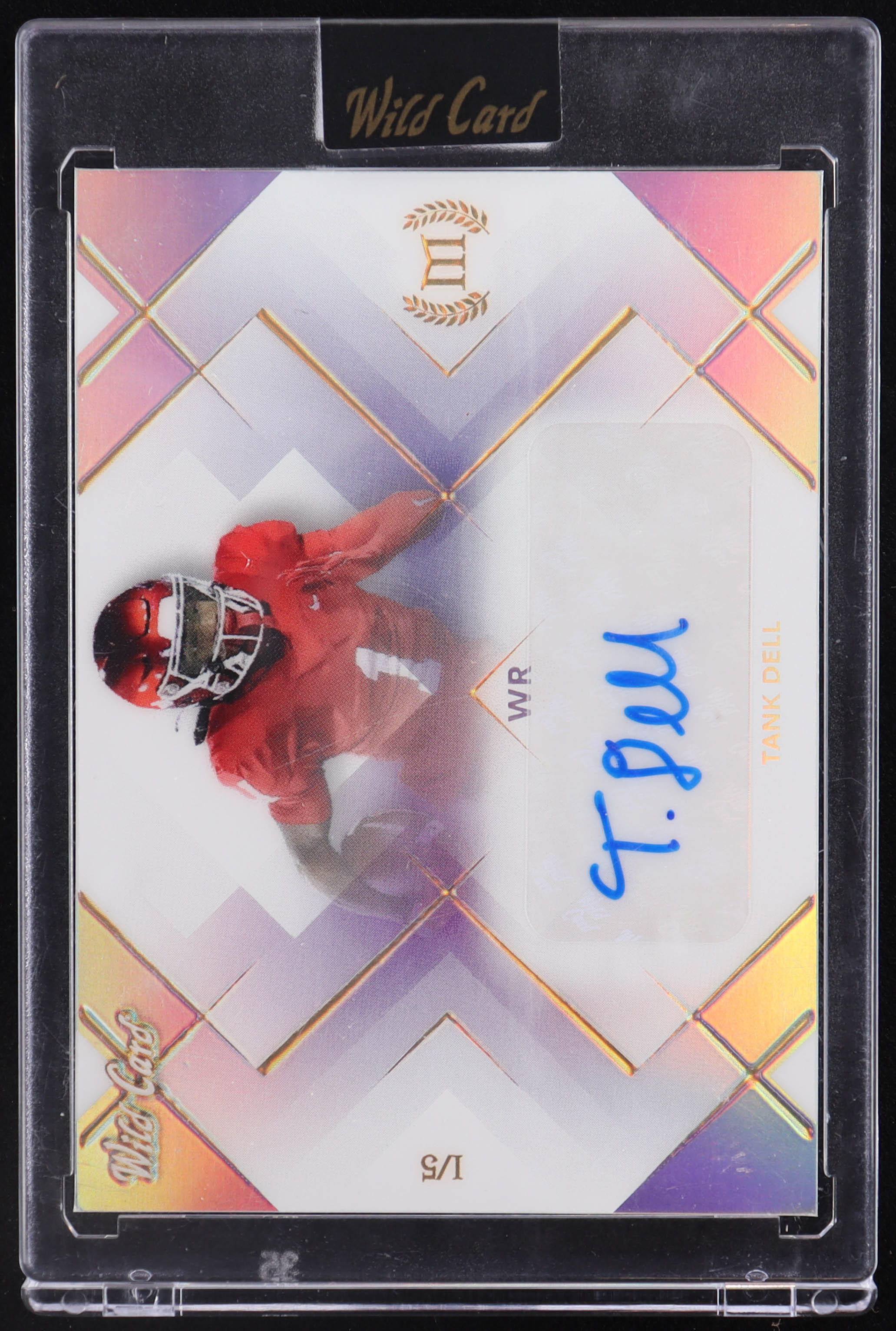 Tank Dell 2023 Wild Card Autographs Prismatic Silver #TCS21 RC #1/5 at PristineAuction.com Tank Dell 2023 Wild Card Autographs Prismatic Silver #TCS21 RC #1/5 at PristineAuction.com