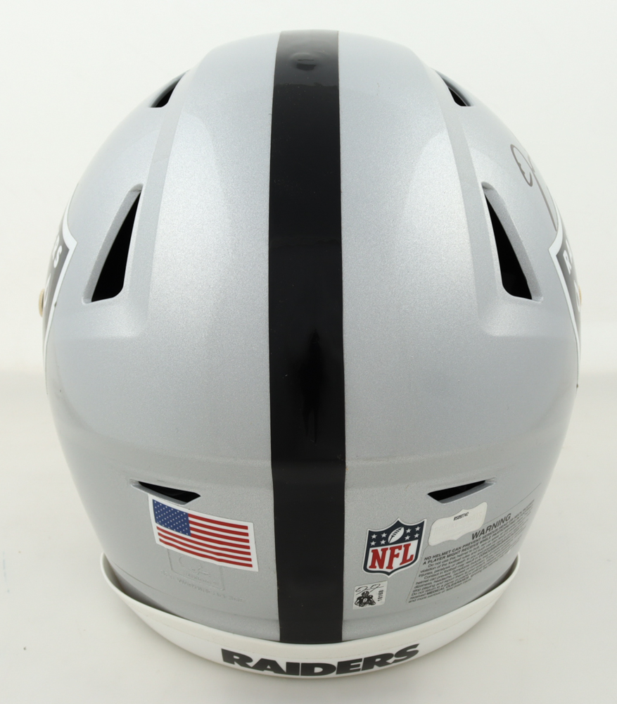 Josh Jacobs Signed Raiders Full-Size Authentic On-Field SpeedFlex Helmet (Radtke & Jacobs) at PristineAuction.com Josh Jacobs Signed Raiders Full-Size Authentic On-Field SpeedFlex Helmet (Radtke & Jacobs) at PristineAuction.com