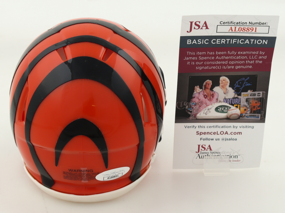 Chad "Ochocinco" Johnson Signed Bengals Speed Mini Helmet (JSA) at PristineAuction.com Chad "Ochocinco" Johnson Signed Bengals Speed Mini Helmet (JSA) at PristineAuction.com