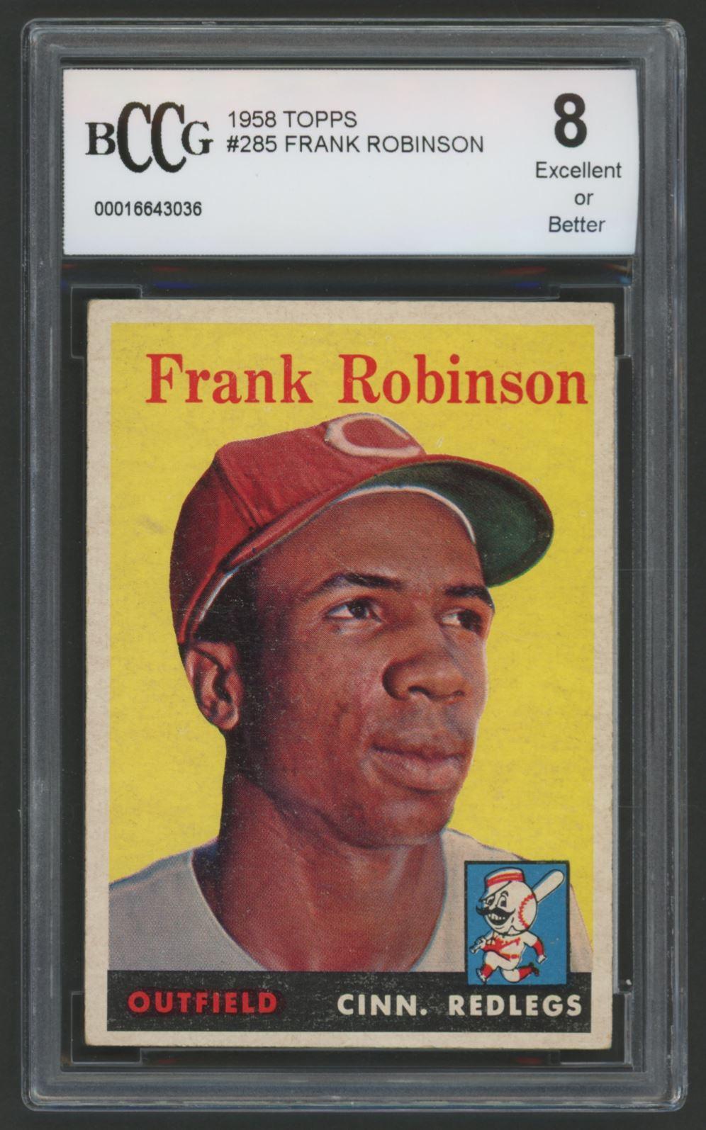 Frank Robinson 1958 Topps #285 (BCCG 8) at PristineAuction.com Frank Robinson 1958 Topps #285 (BCCG 8) at PristineAuction.com