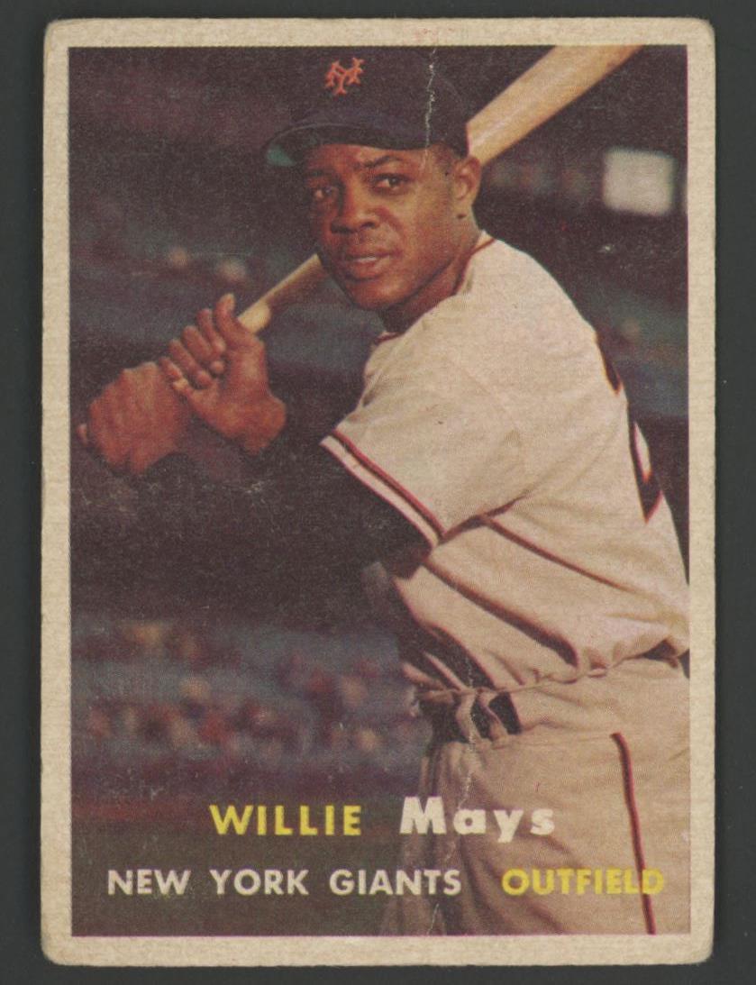 Willie Mays 1957 Topps #10 at PristineAuction.com Willie Mays 1957 Topps #10 at PristineAuction.com