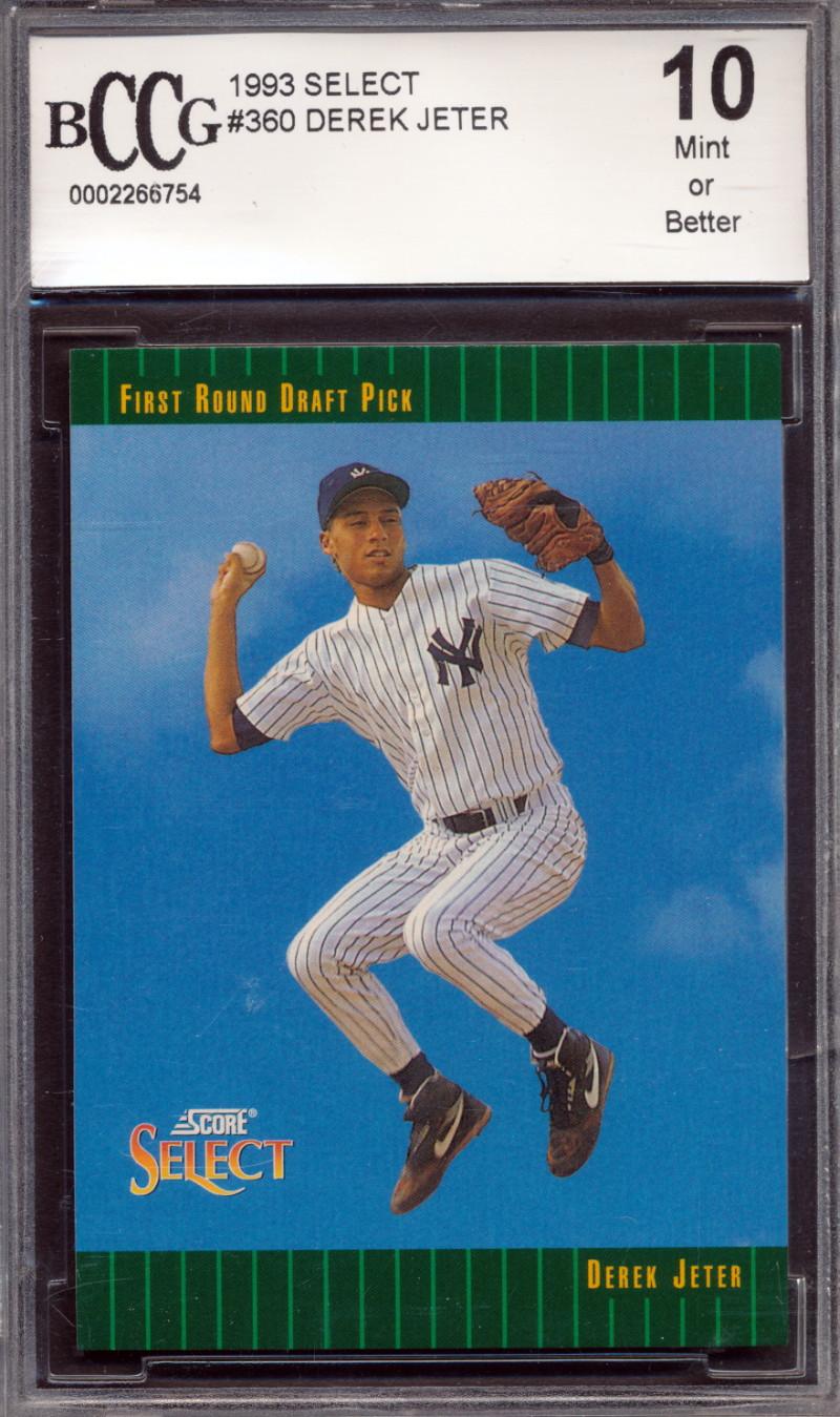 Derek Jeter 1993 Select #360 RC (BCCG 10) at PristineAuction.com Derek Jeter 1993 Select #360 RC (BCCG 10) at PristineAuction.com