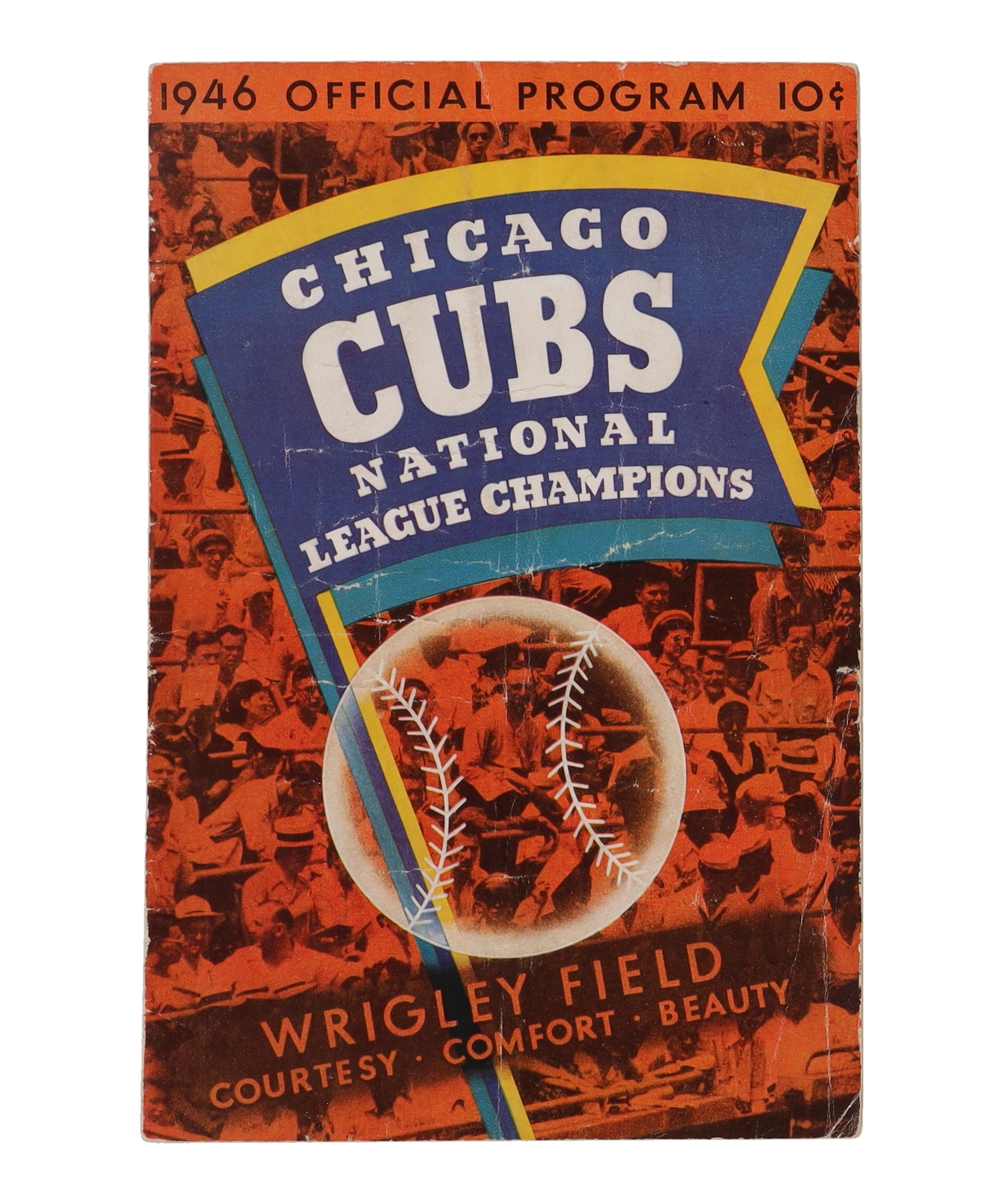 1946 Cubs Wrigley Field On-Site Exclusive Unscored Scorecard at PristineAuction.com 1946 Cubs Wrigley Field On-Site Exclusive Unscored Scorecard at PristineAuction.com