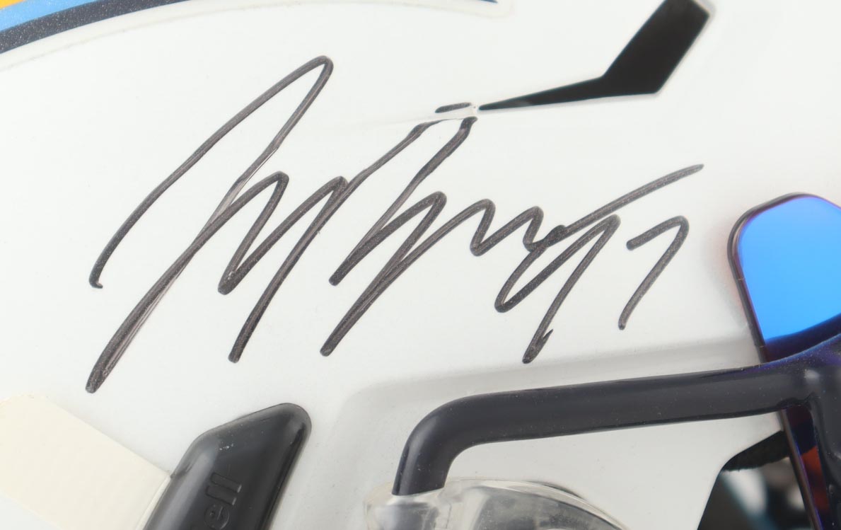 Joey Bosa Signed Chargers Full-Size Authentic On-Field SpeedFlex Helmet With Visor (Beckett) at PristineAuction.com Joey Bosa Signed Chargers Full-Size Authentic On-Field SpeedFlex Helmet With Visor (Beckett) at PristineAuction.com