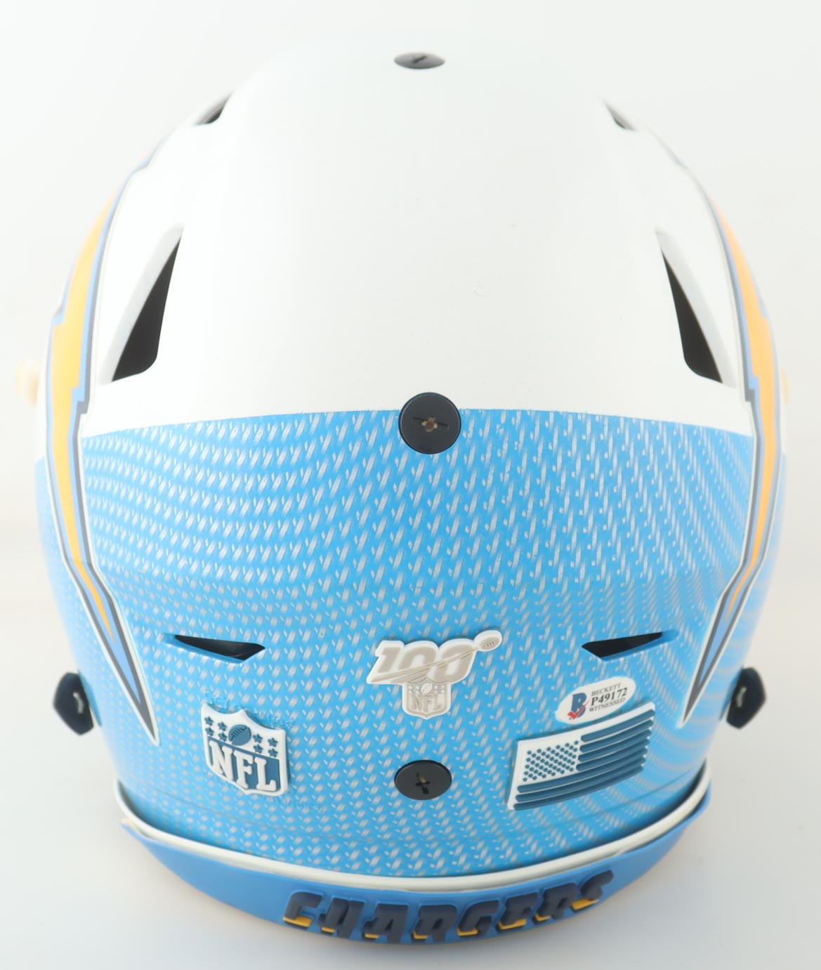 Joey Bosa Signed Chargers Full-Size Authentic On-Field SpeedFlex Helmet With Visor (Beckett) at PristineAuction.com Joey Bosa Signed Chargers Full-Size Authentic On-Field SpeedFlex Helmet With Visor (Beckett) at PristineAuction.com