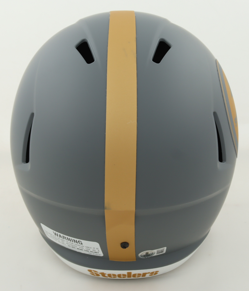 Troy Polamalu Signed Steelers Full-Size Slate Alternate Speed Helmet (Beckett) at PristineAuction.com Troy Polamalu Signed Steelers Full-Size Slate Alternate Speed Helmet (Beckett) at PristineAuction.com