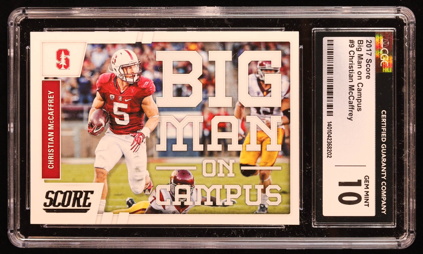 Christian McCaffrey 2017 Score Big Man on Campus #9 RC (CGC 10) at PristineAuction.com Christian McCaffrey 2017 Score Big Man on Campus #9 RC (CGC 10) at PristineAuction.com