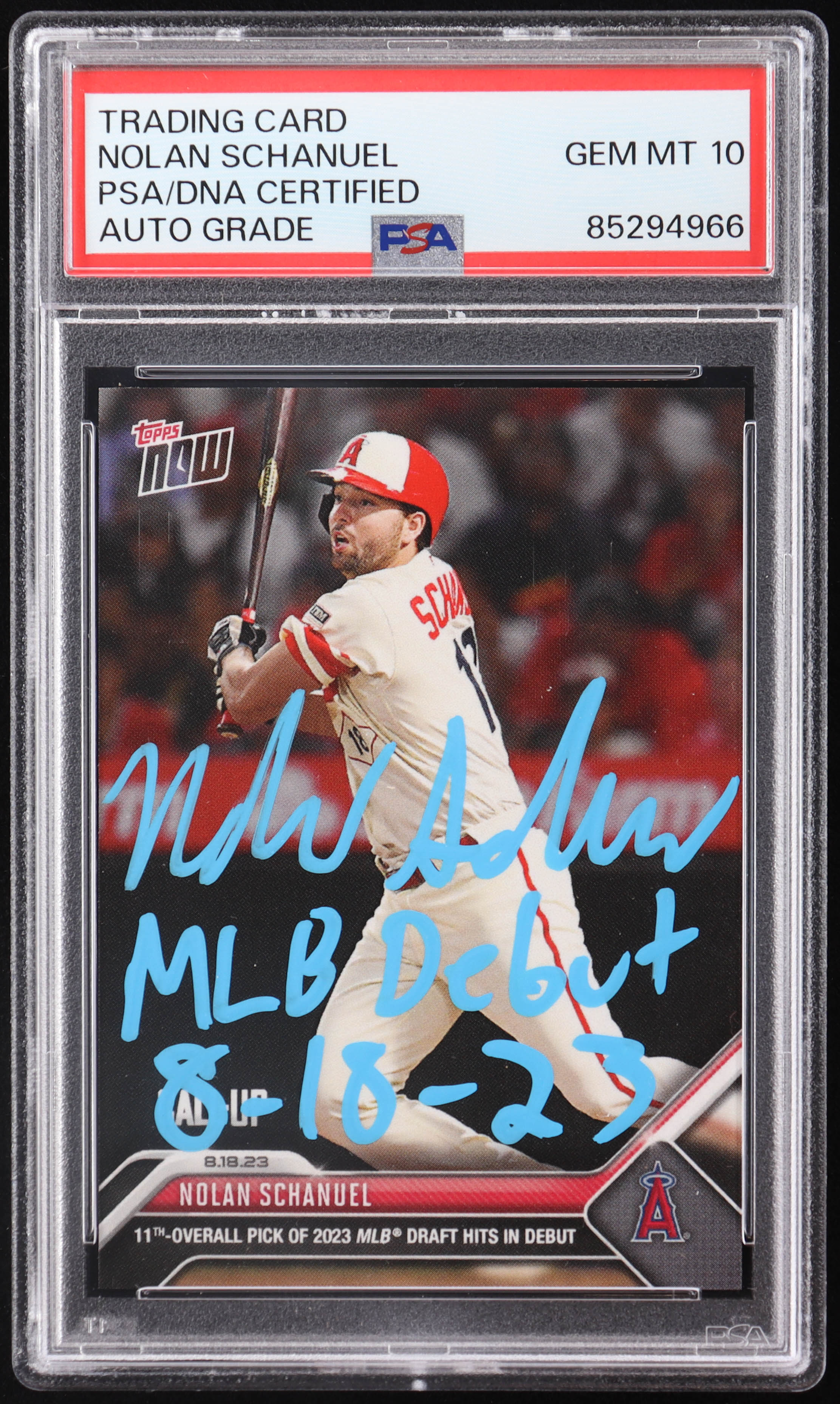 NOLAN SCHANUEL signed auto autographed 2024 Topps Radiating Rookie