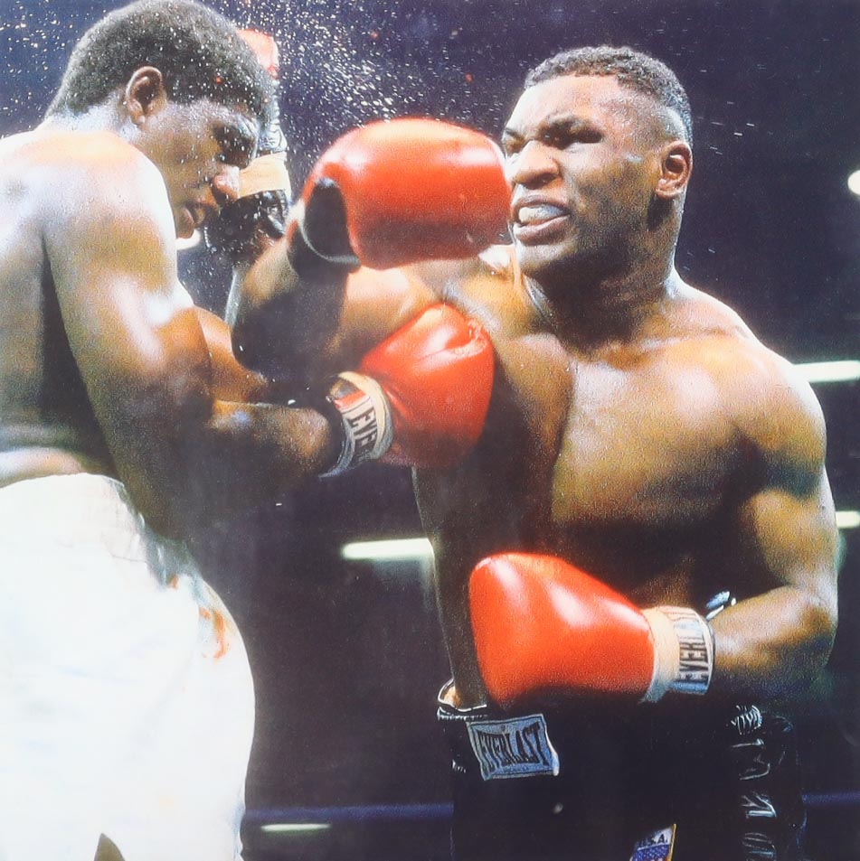 Mike Tyson Signed Everlast Boxing Glove with Photoback Display Case & Wrist Wrap (Tyson) at PristineAuction.com Mike Tyson Signed Everlast Boxing Glove with Photoback Display Case & Wrist Wrap (Tyson) at PristineAuction.com