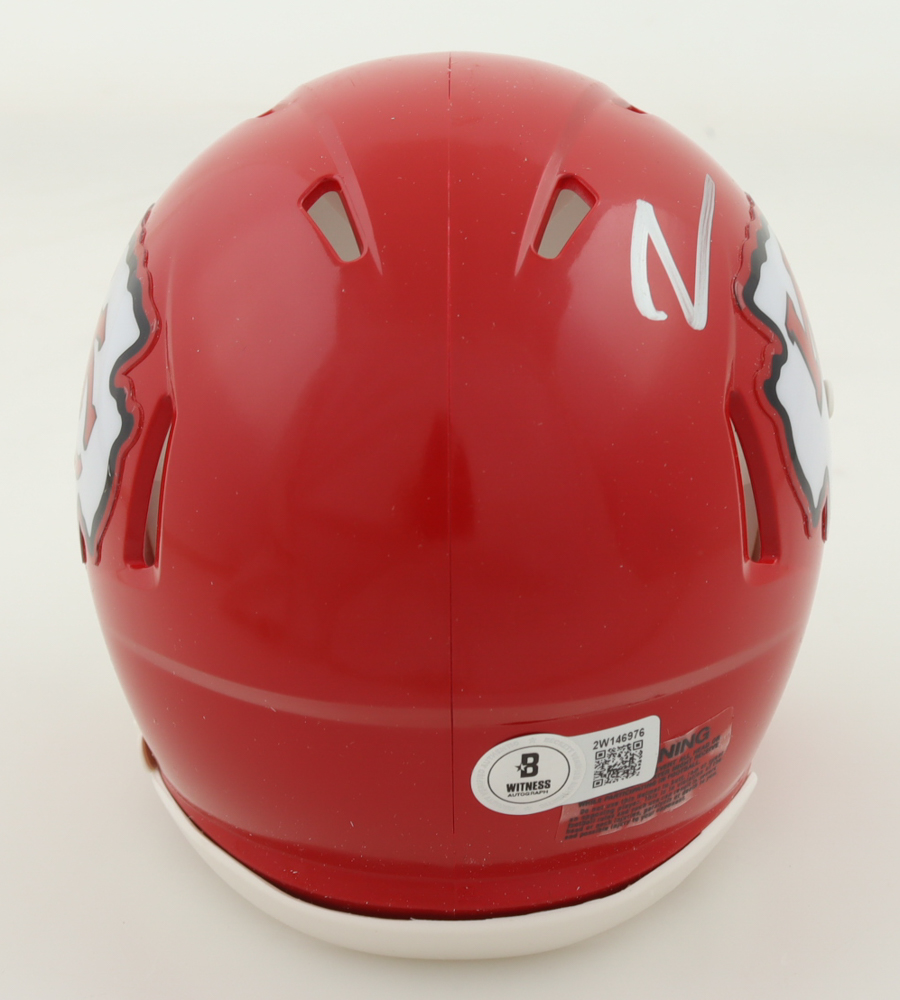 Leo Chenal Signed Chiefs Speed Mini Helmet (Beckett) at PristineAuction.com Leo Chenal Signed Chiefs Speed Mini Helmet (Beckett) at PristineAuction.com
