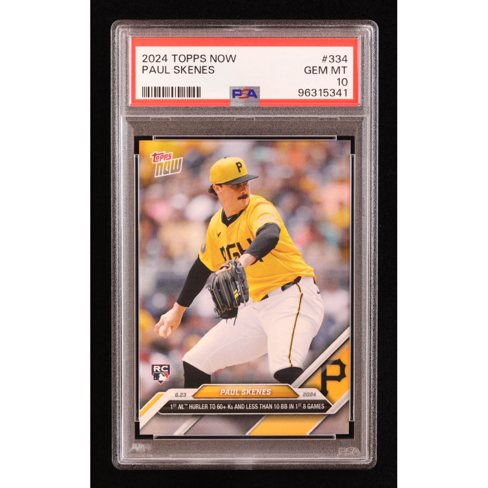 Paul Skenes 2024 Topps Now #334 RC (PSA 10) at PristineAuction.com
