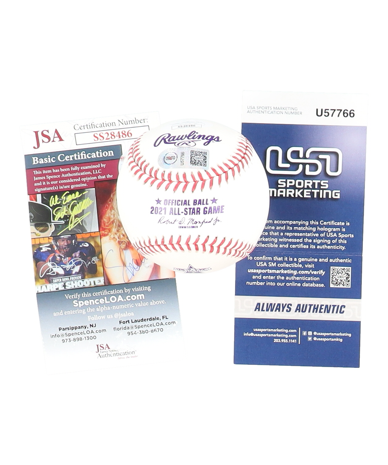 Vladimir Guerrero Jr. Signed 2021 All-Star Game Logo Baseball Inscribed "21 ASG MVP" (JSA & USA SM) at PristineAuction.com Vladimir Guerrero Jr. Signed 2021 All-Star Game Logo Baseball Inscribed "21 ASG MVP" (JSA & USA SM) at PristineAuction.com