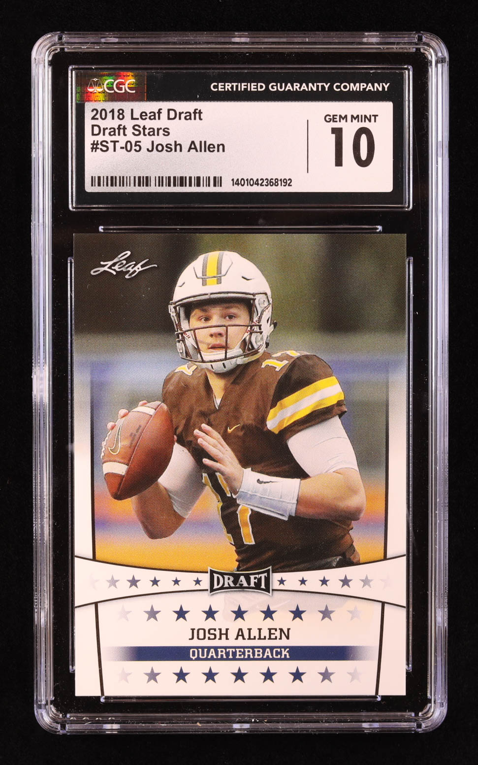 Josh Allen 2018 Leaf Draft Stars #ST05 RC (CGC 10) at PristineAuction.com Josh Allen 2018 Leaf Draft Stars #ST05 RC (CGC 10) at PristineAuction.com