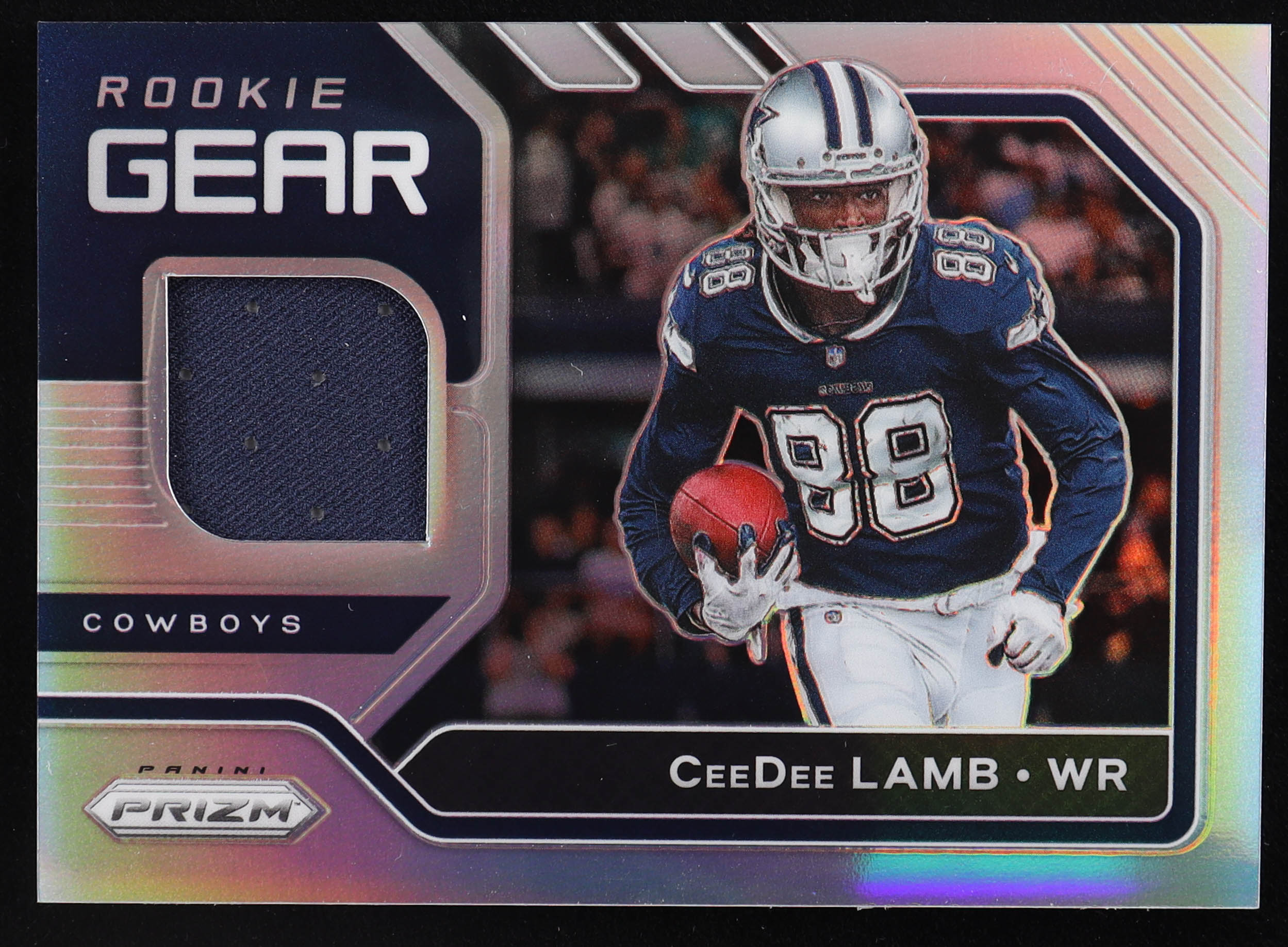 CeeDee Lamb 2020 Panini Prizm Rookie Gear Silver #7 RC at PristineAuction.com CeeDee Lamb 2020 Panini Prizm Rookie Gear Silver #7 RC at PristineAuction.com