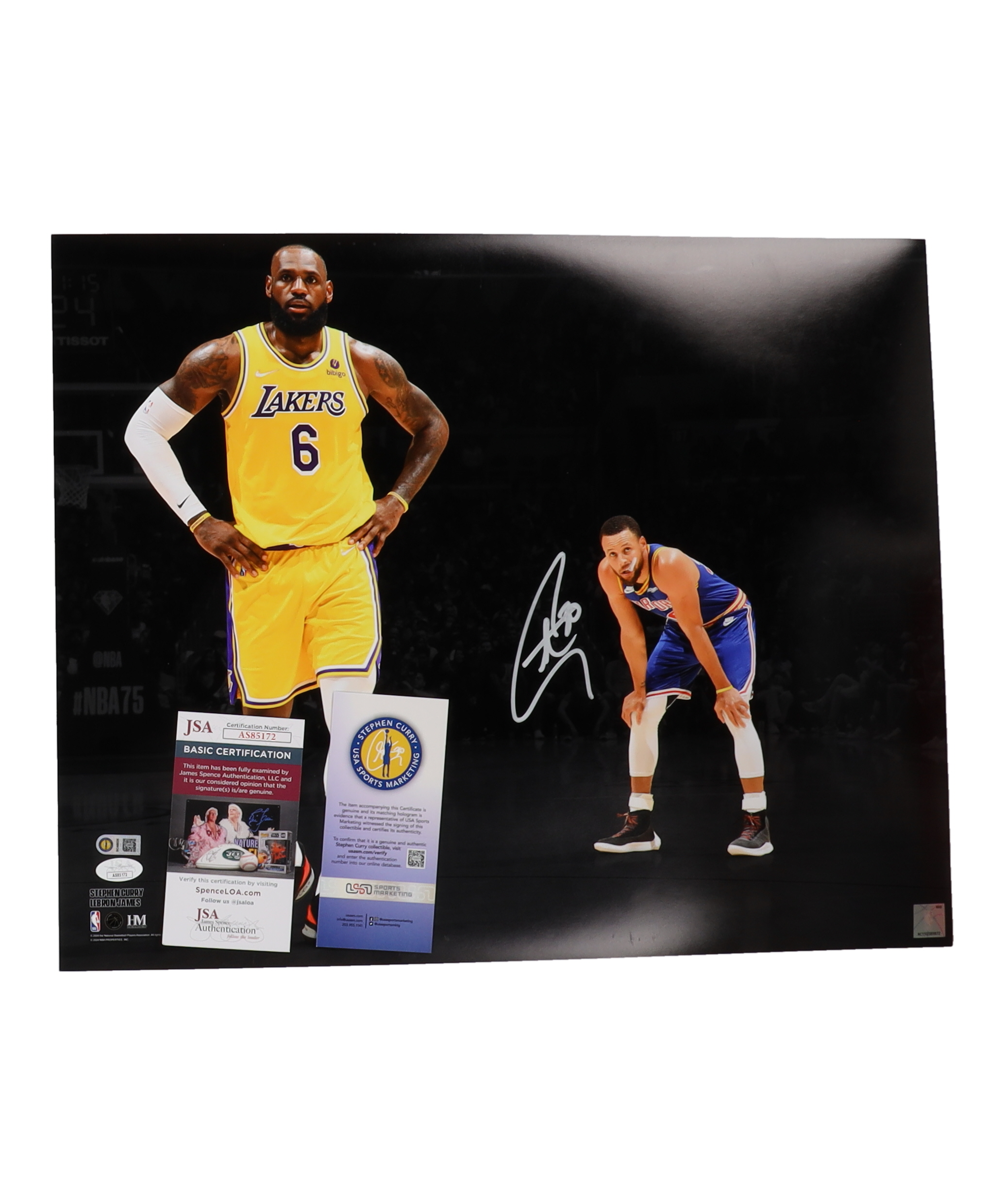 Stephen Curry Signed Warriors 16x20 Photo (JSA & Curry) at PristineAuction.com Stephen Curry Signed Warriors 16x20 Photo (JSA & Curry) at PristineAuction.com