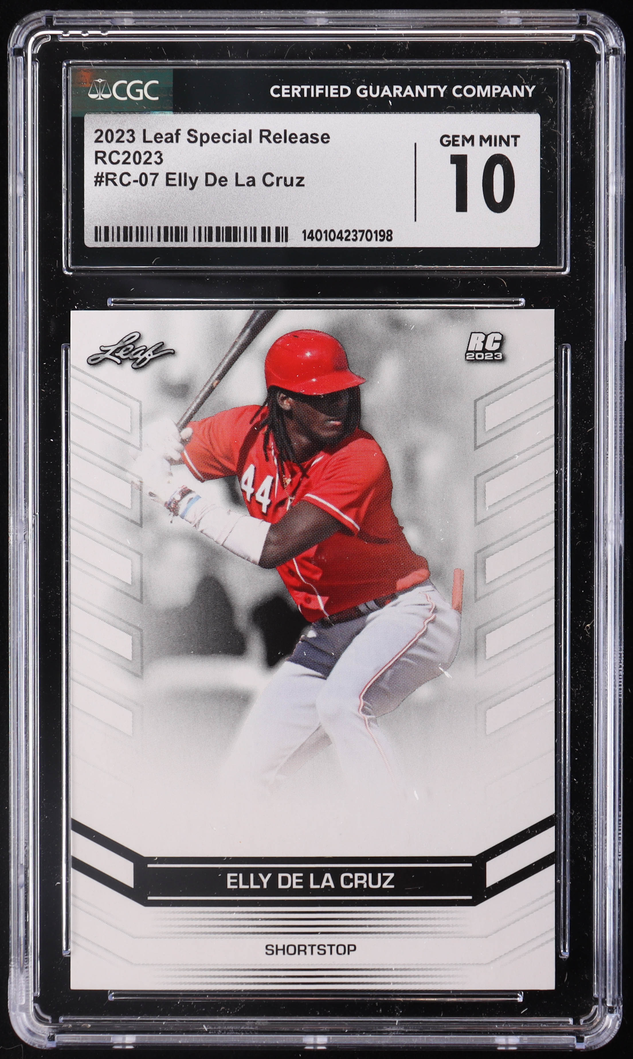 Elly De La Cruz 2023 Leaf Special Release RC2023 #RC07 RC (CGC 10) at PristineAuction.com Elly De La Cruz 2023 Leaf Special Release RC2023 #RC07 RC (CGC 10) at PristineAuction.com