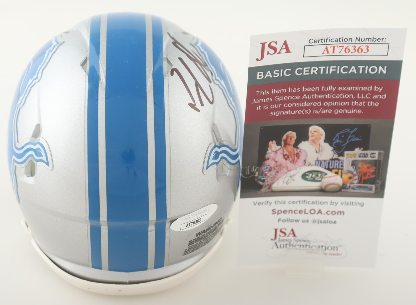Dan Campbell Signed Lions Speed Mini Helmet (JSA) at PristineAuction.com Dan Campbell Signed Lions Speed Mini Helmet (JSA) at PristineAuction.com
