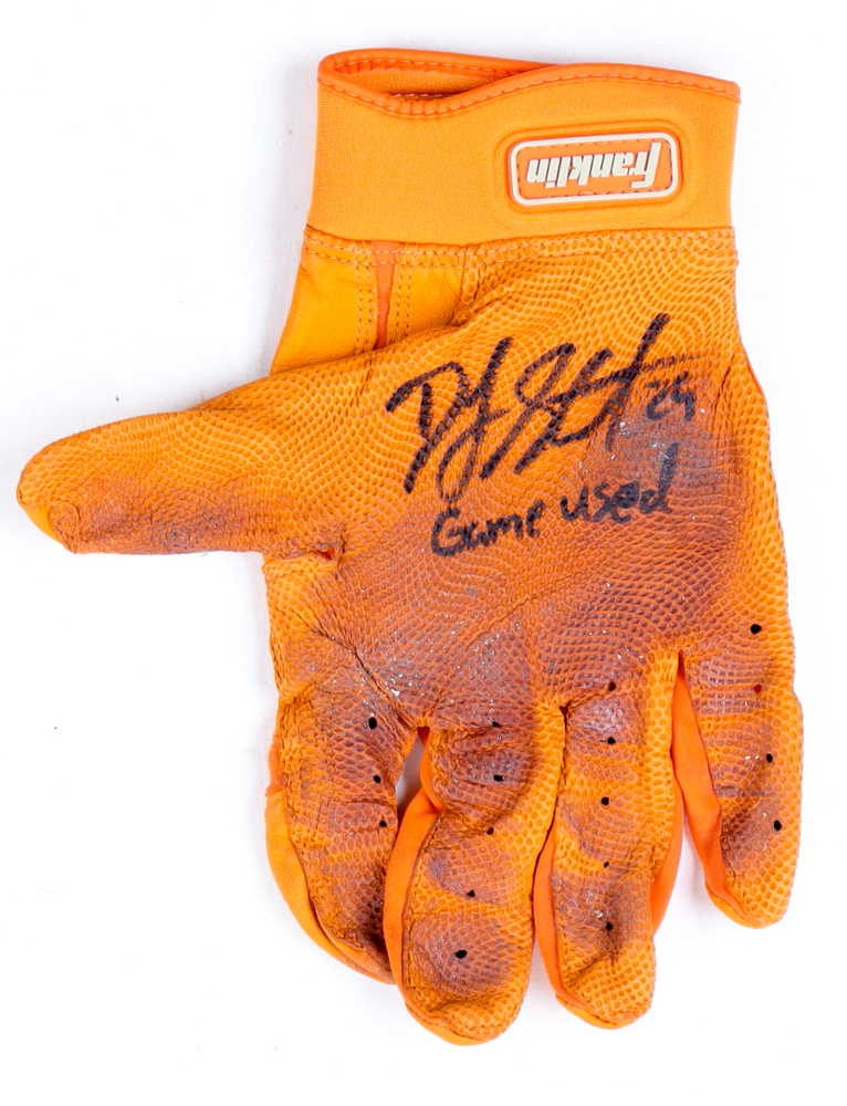 DJ Stewart Signed Game-Used Franklin Batting Glove Inscribed "Game Used" (JSA) at PristineAuction.com DJ Stewart Signed Game-Used Franklin Batting Glove Inscribed "Game Used" (JSA) at PristineAuction.com